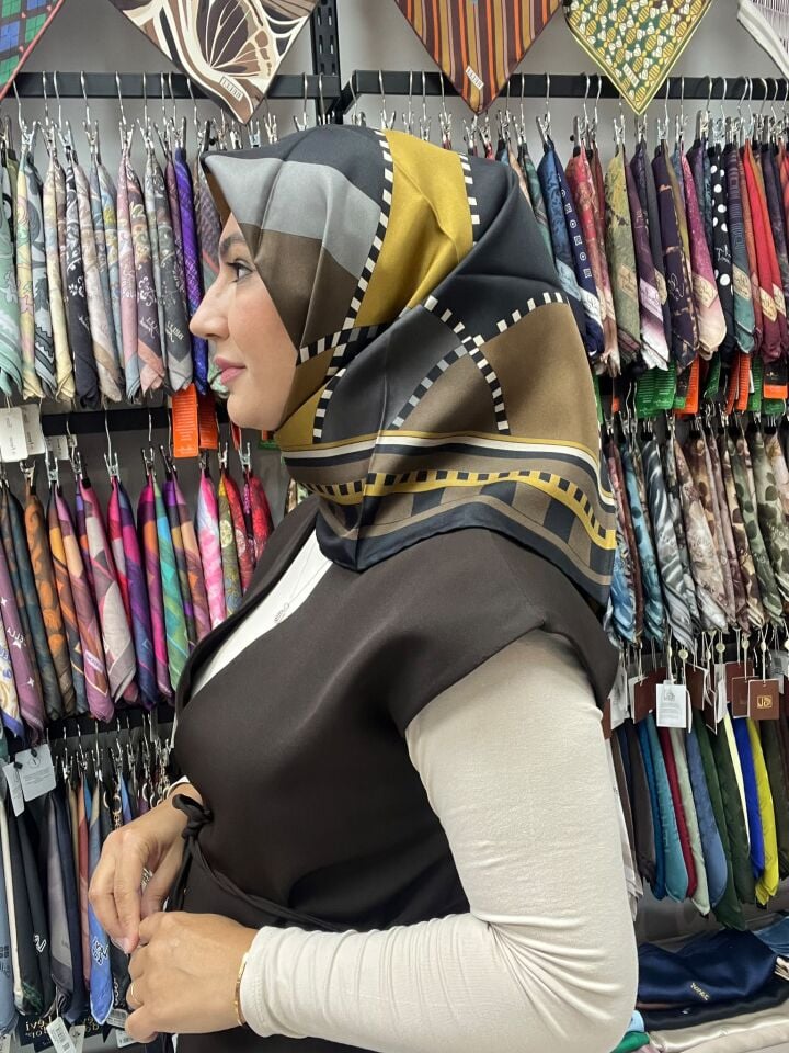BELLİ DAMA DESEN TWİL İPEK 1217 SİYAH