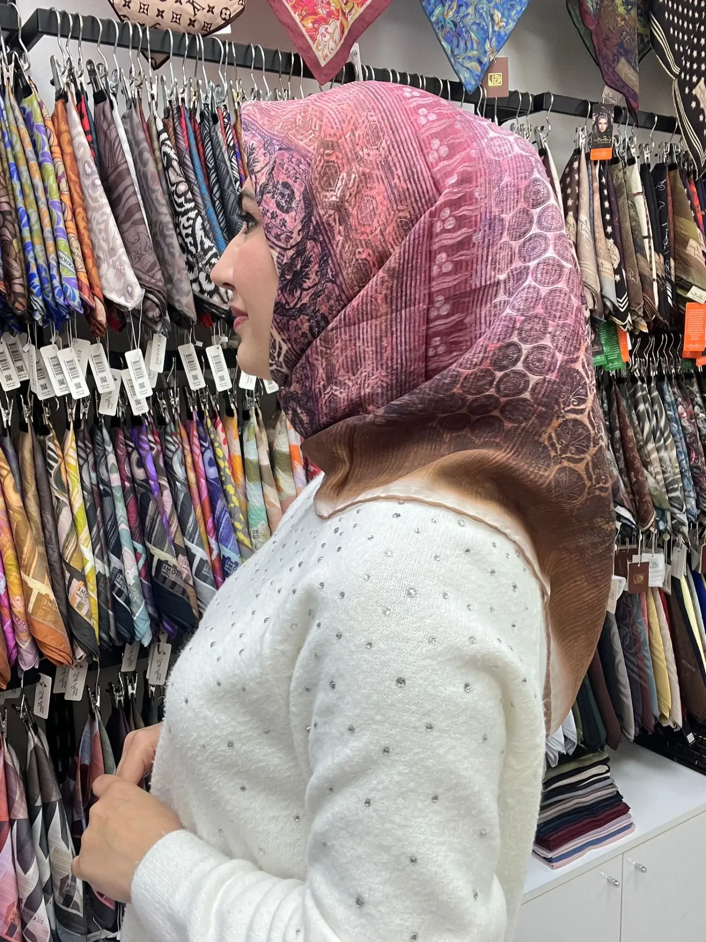 LA BOUTİQE GÜZ SERİSİ EŞARP 1102 GÜL KURUSU