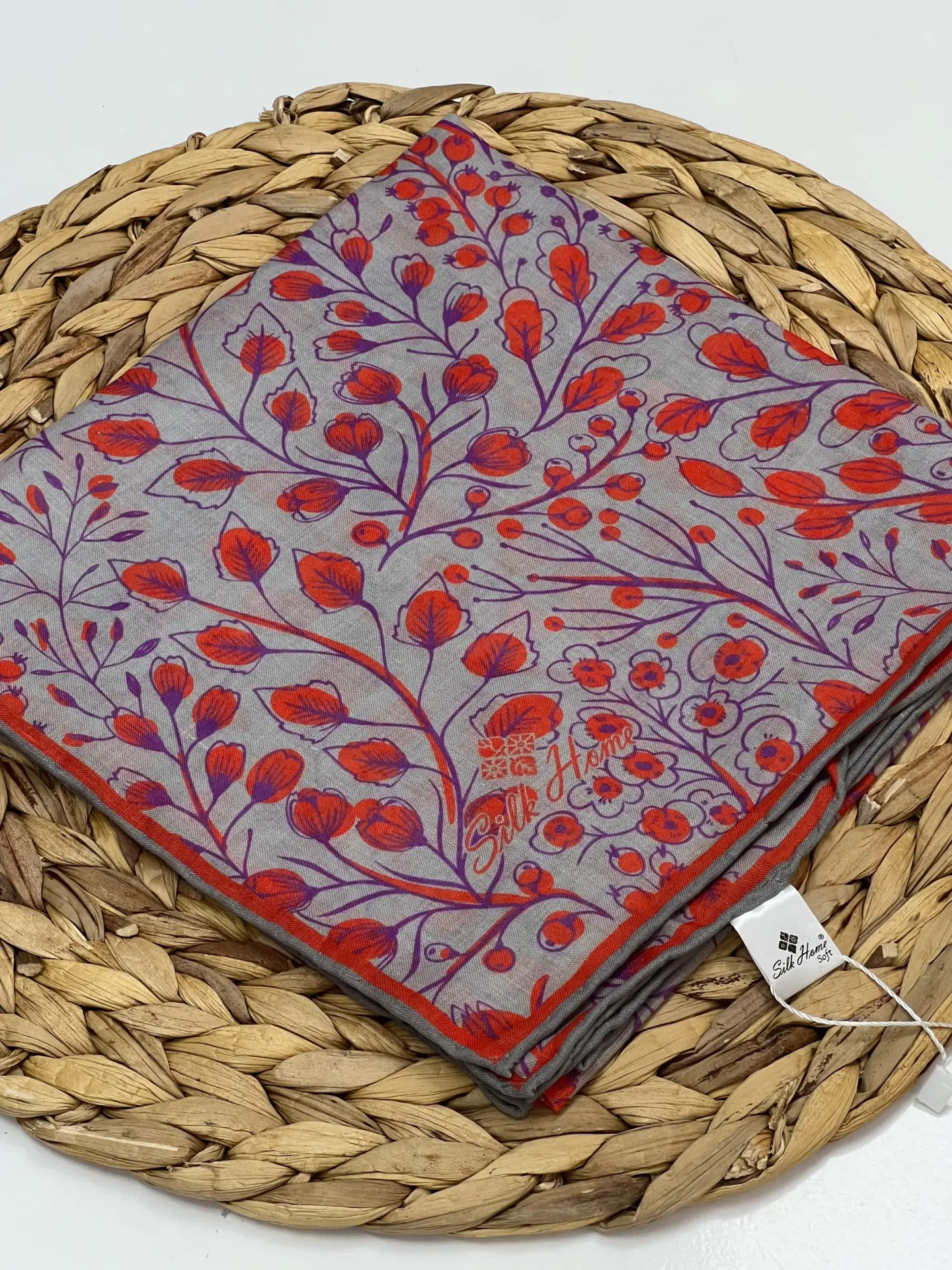 SİLK HOME SARMAŞIK DESEN SOFT EŞARP RENK 15