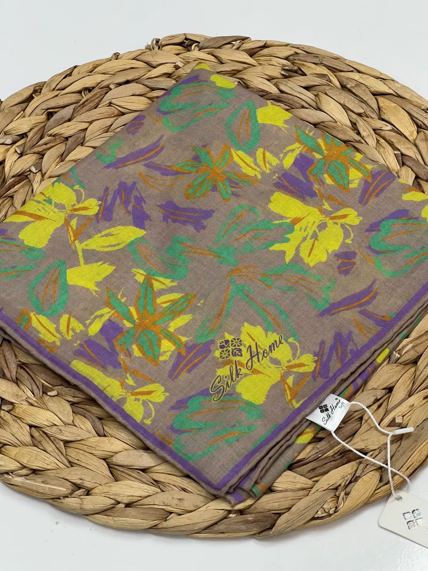 SİLK HOME RENKLİ ÇİÇEK DESEN SOFT EŞARP RENK 2