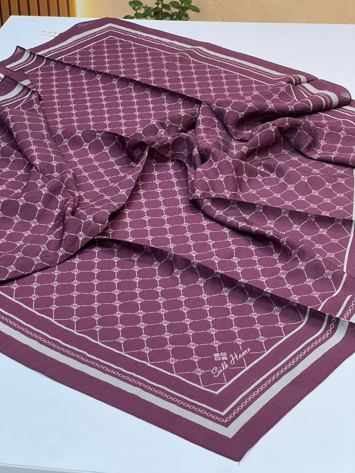SİLK HOME OLİNDA EŞARP 1221 MÜRDÜM