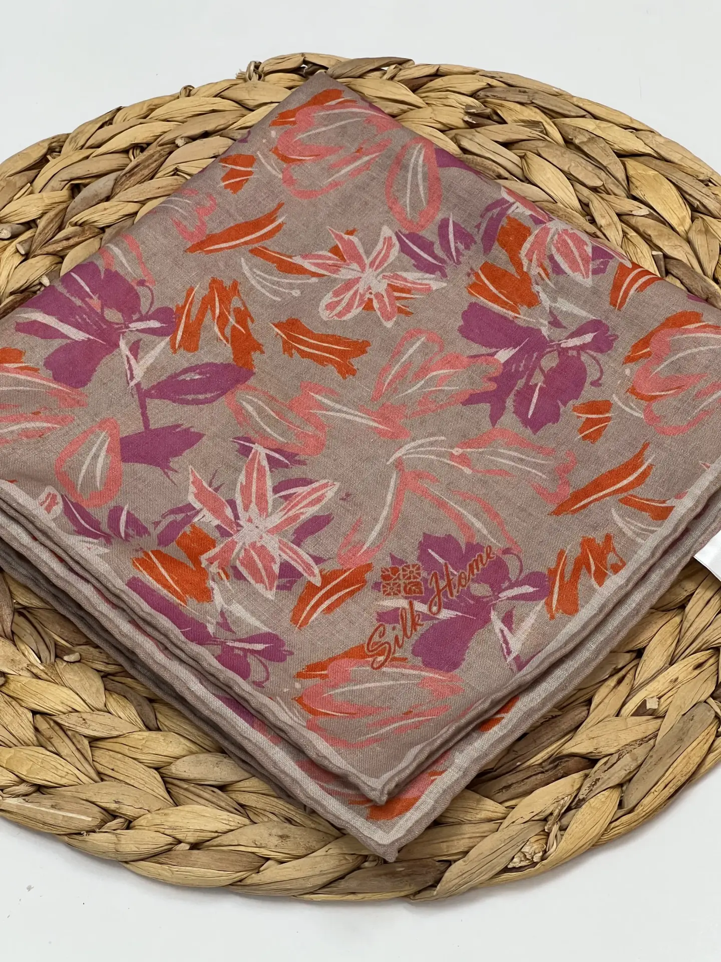 SİLK HOME RENKLİ ÇİÇEK DESEN SOFT EŞARP RENK 5
