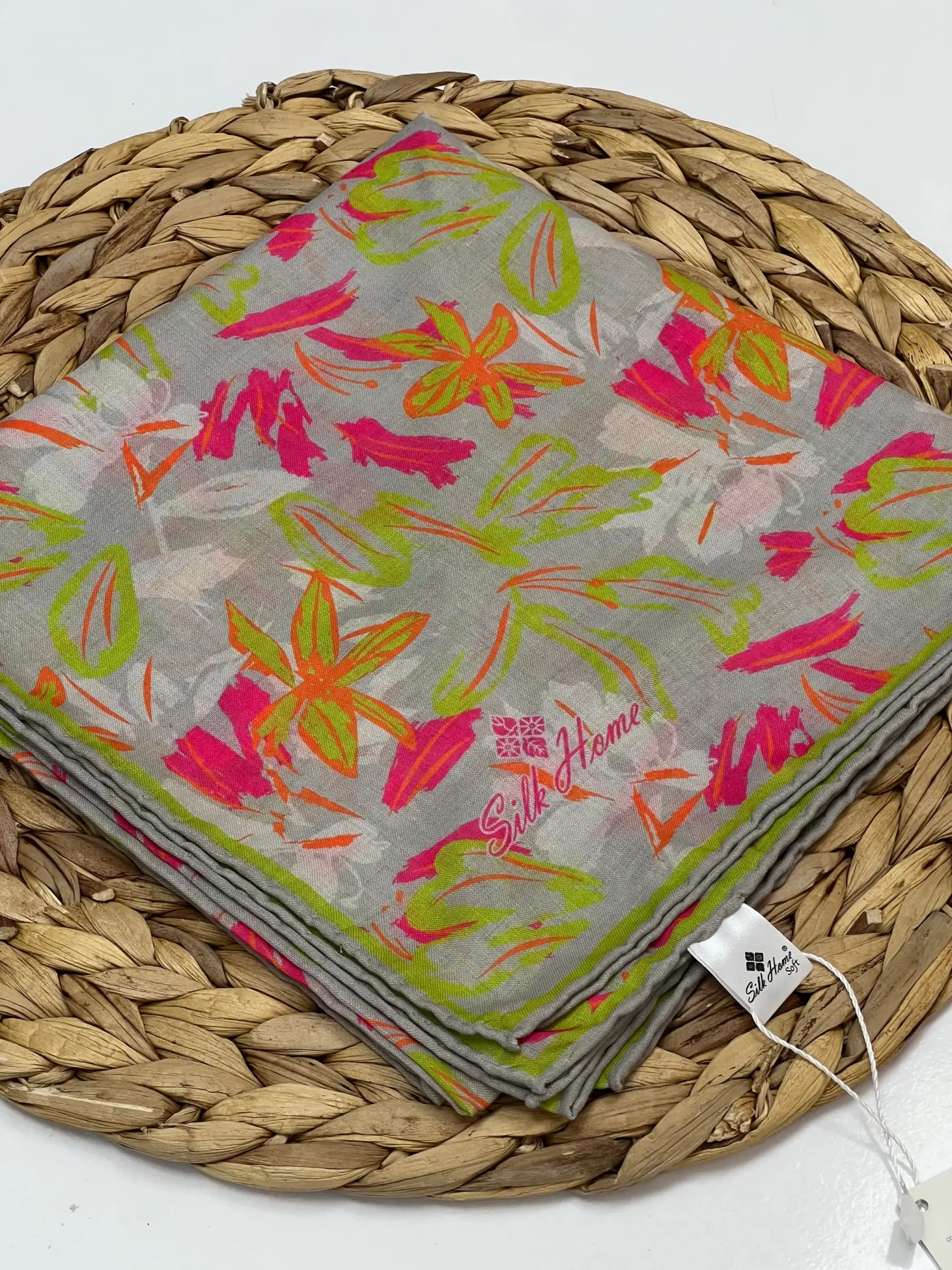 SİLK HOME RENKLİ ÇİÇEK DESEN SOFT EŞARP RENK 6