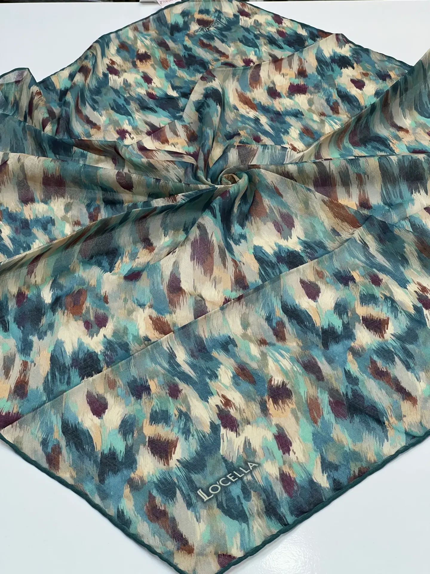 LOCELLA SOFT PAMUK EŞARP 1117 TURKUAZ