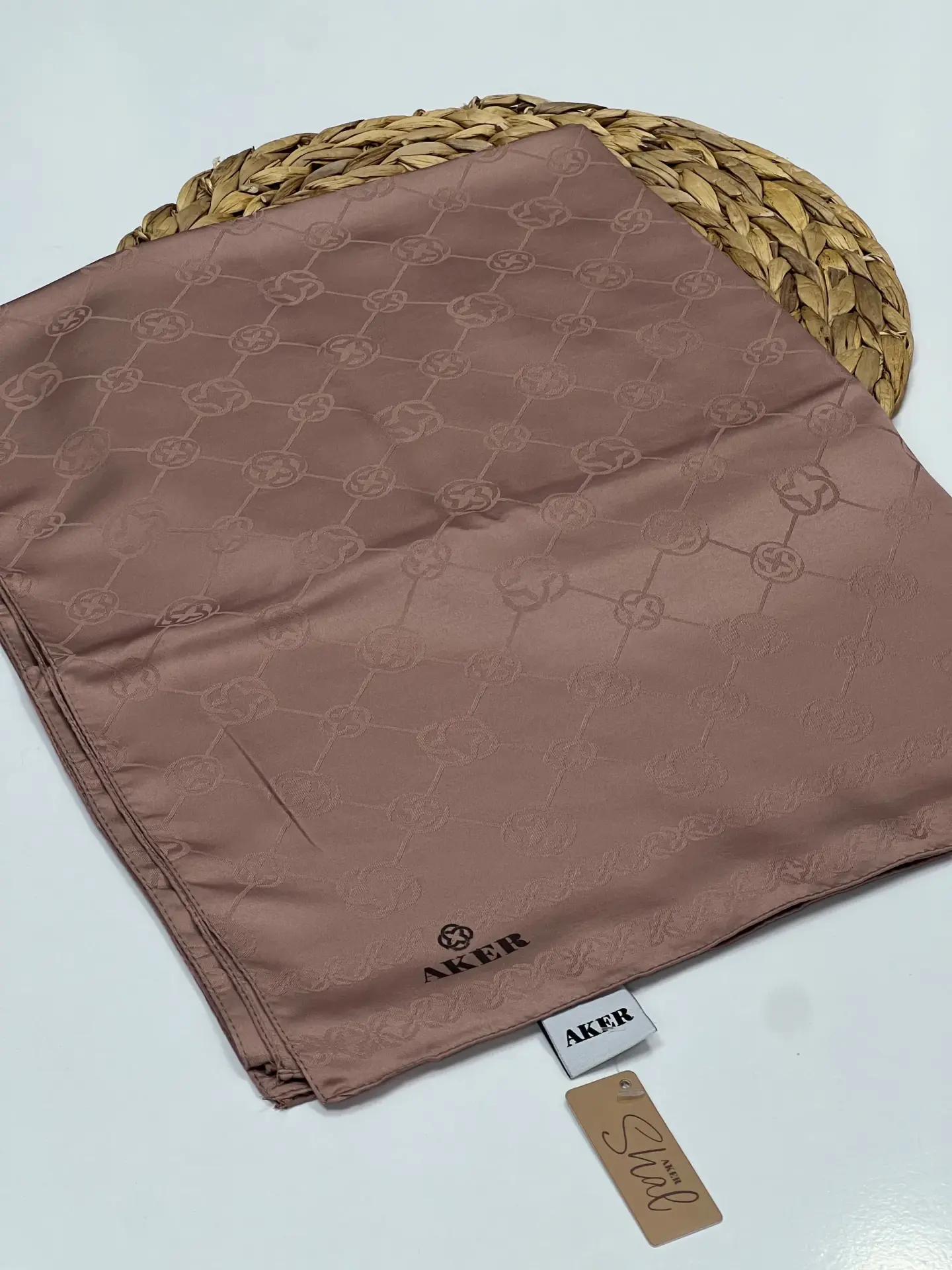 AKER SPORT MONOGRAM DESEN JAKAR ŞAL GÜL KURUSU