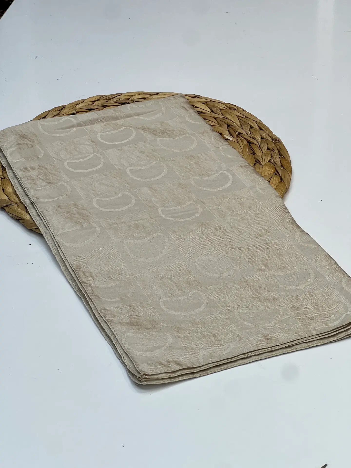 HALKA DESEN JAKAR EŞARP 1141 KREM