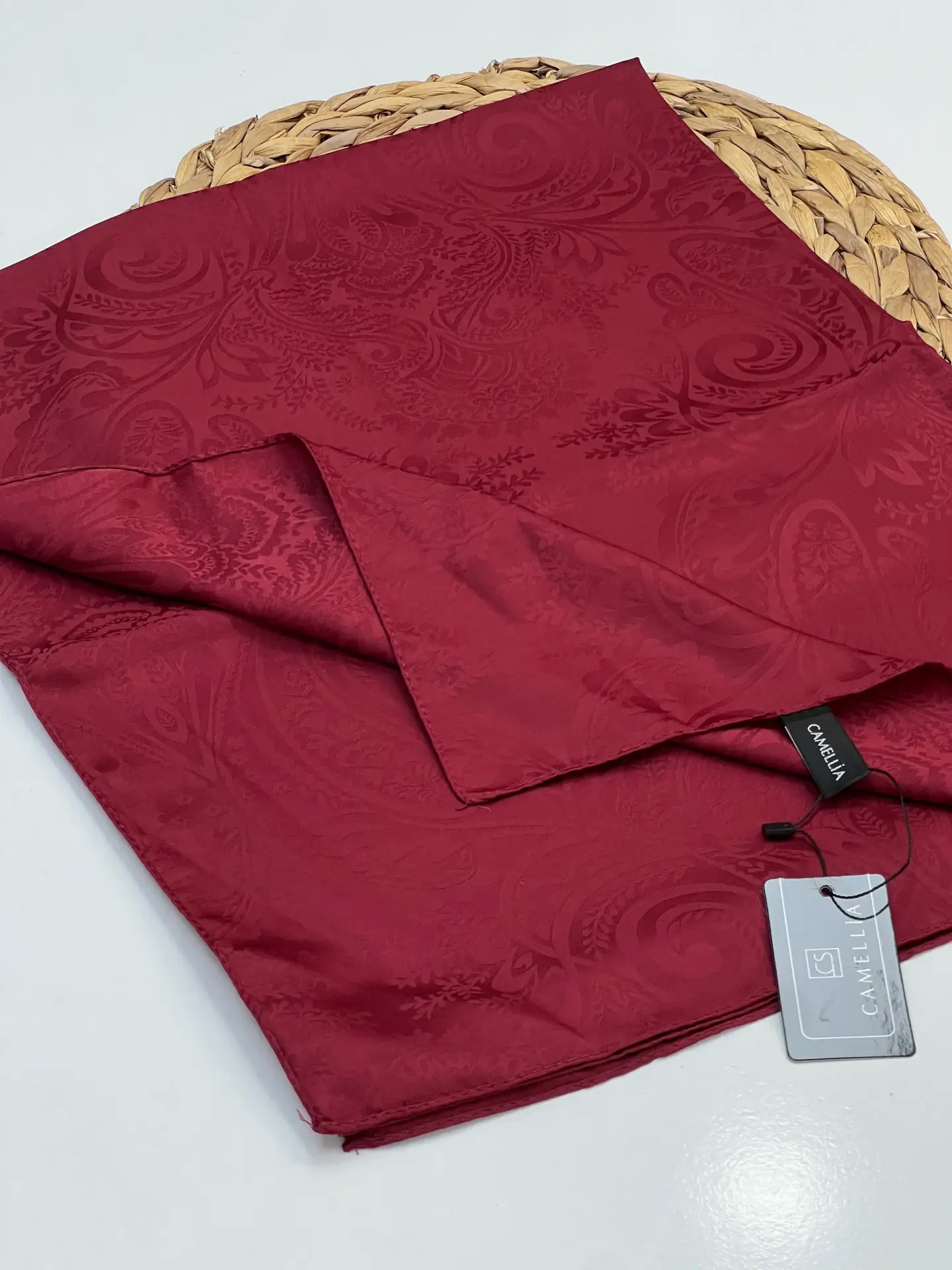 ETNİK DESEN JAKAR ŞAL BORDO