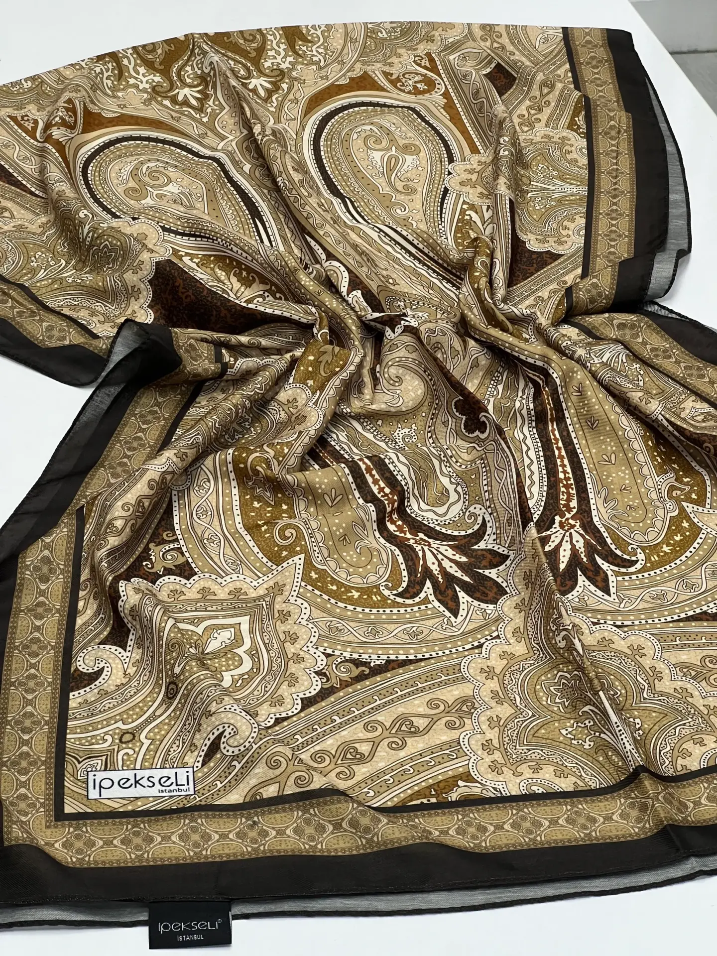 ETRO DESEN SOFT PAMUK ŞAL 1030 KAHVERENGİ