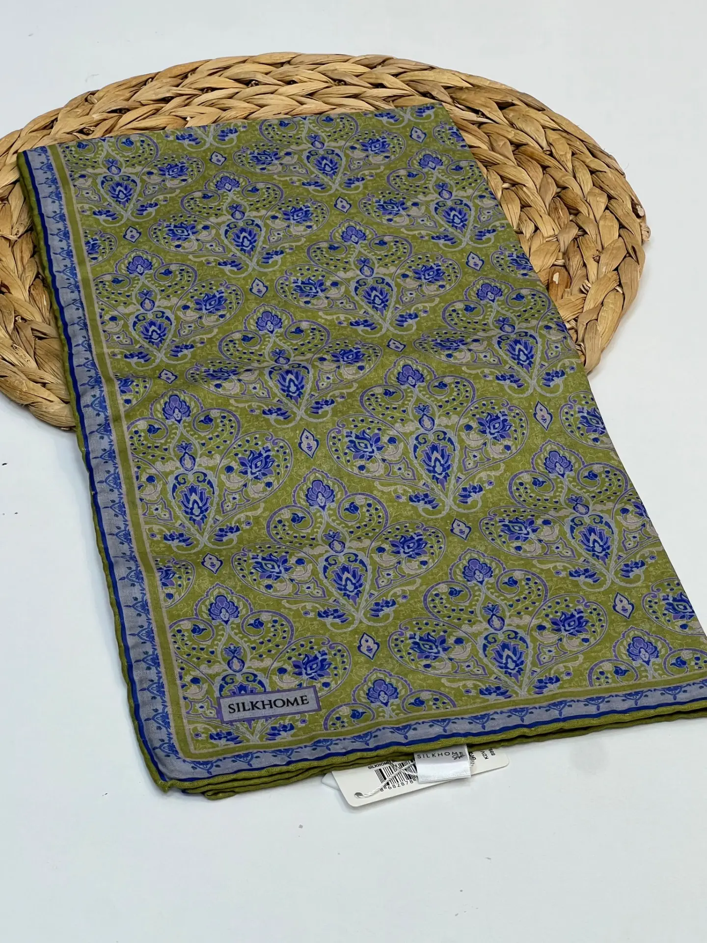 SİLK HOME SOFT PAMUK EŞARP 1148 FISTIK YEŞİL-SAKS