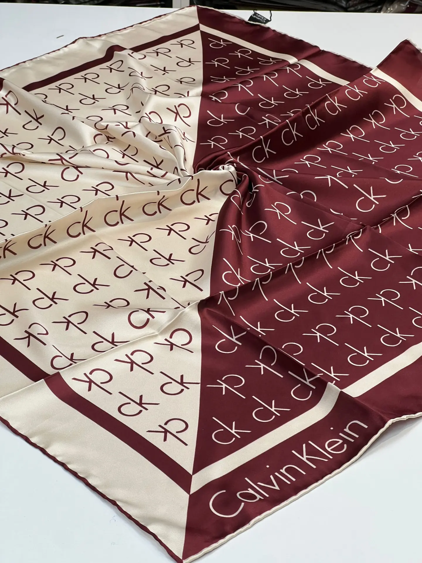 CK DESEN İTHAL TWİL EŞARP 1010 BORDO