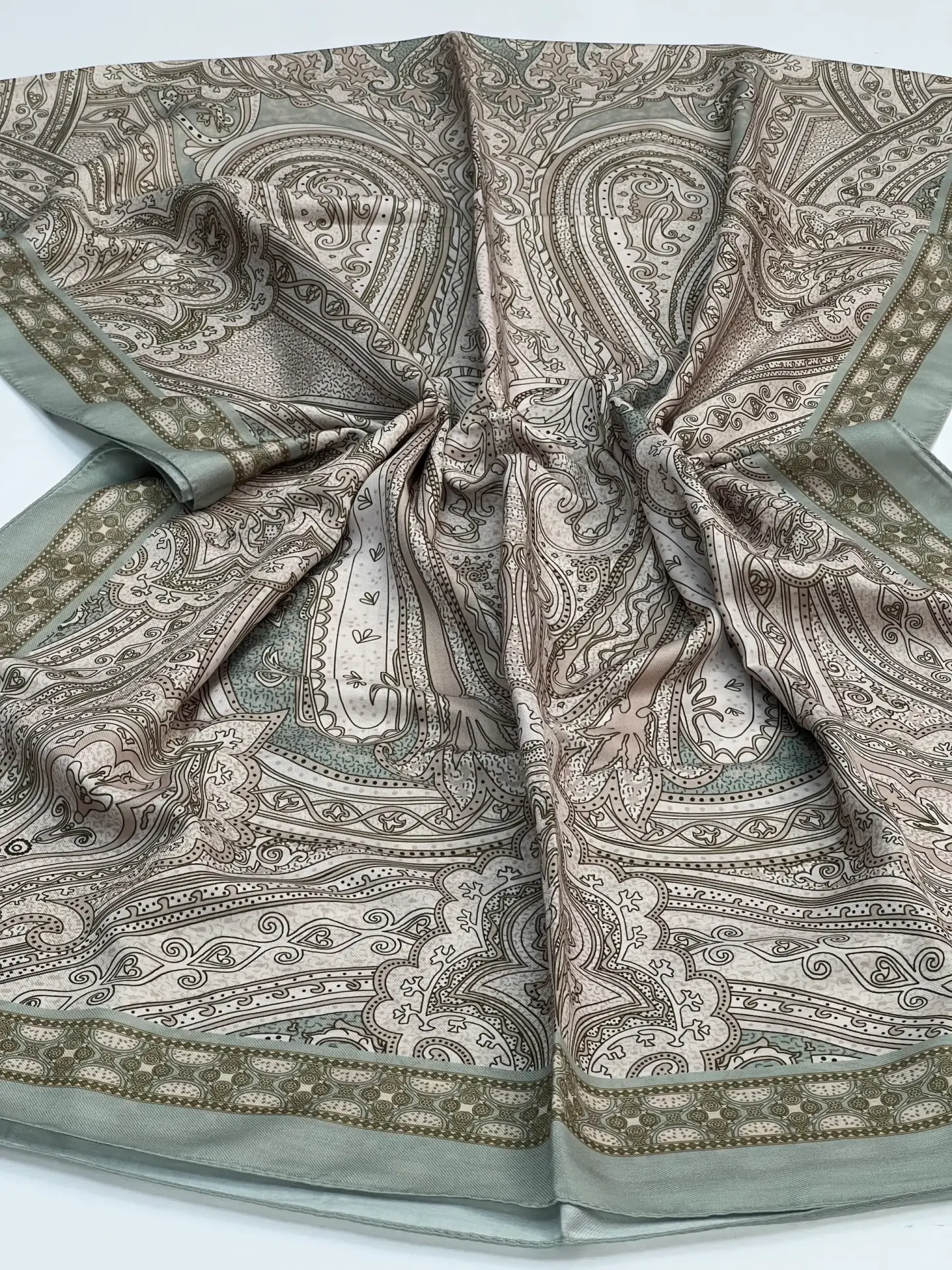 ETRO DESEN SOFT PAMUK ŞAL 1030 MİNT YEŞİL