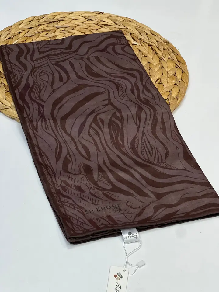 SİLK HOME ZEBRA DESEN SOFT EŞARP 1015 ÇİKOLATA KAHVE