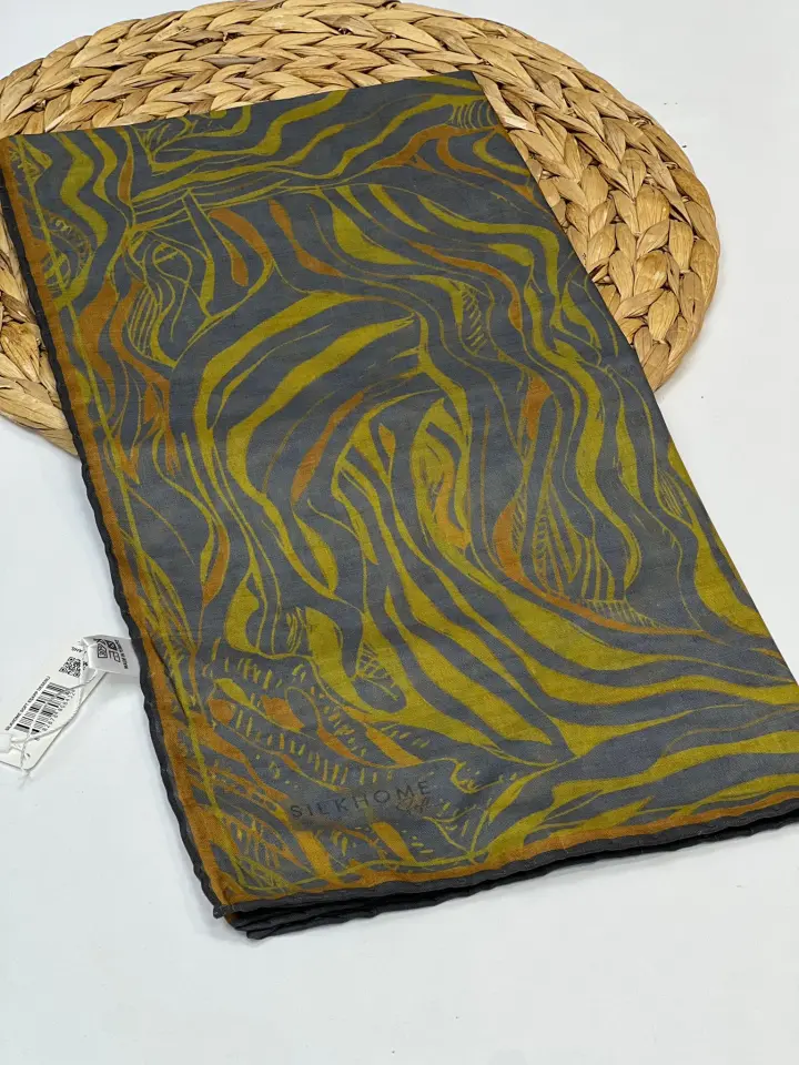 SİLK HOME ZEBRA DESEN SOFT EŞARP 1015 SARI