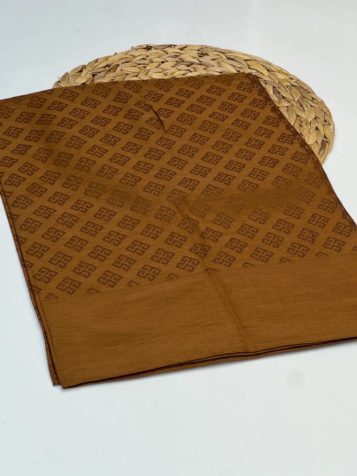 LYOCELL KUMAŞ ROYAL MONOGRAM DESEN ŞAL 1021 TARÇIN