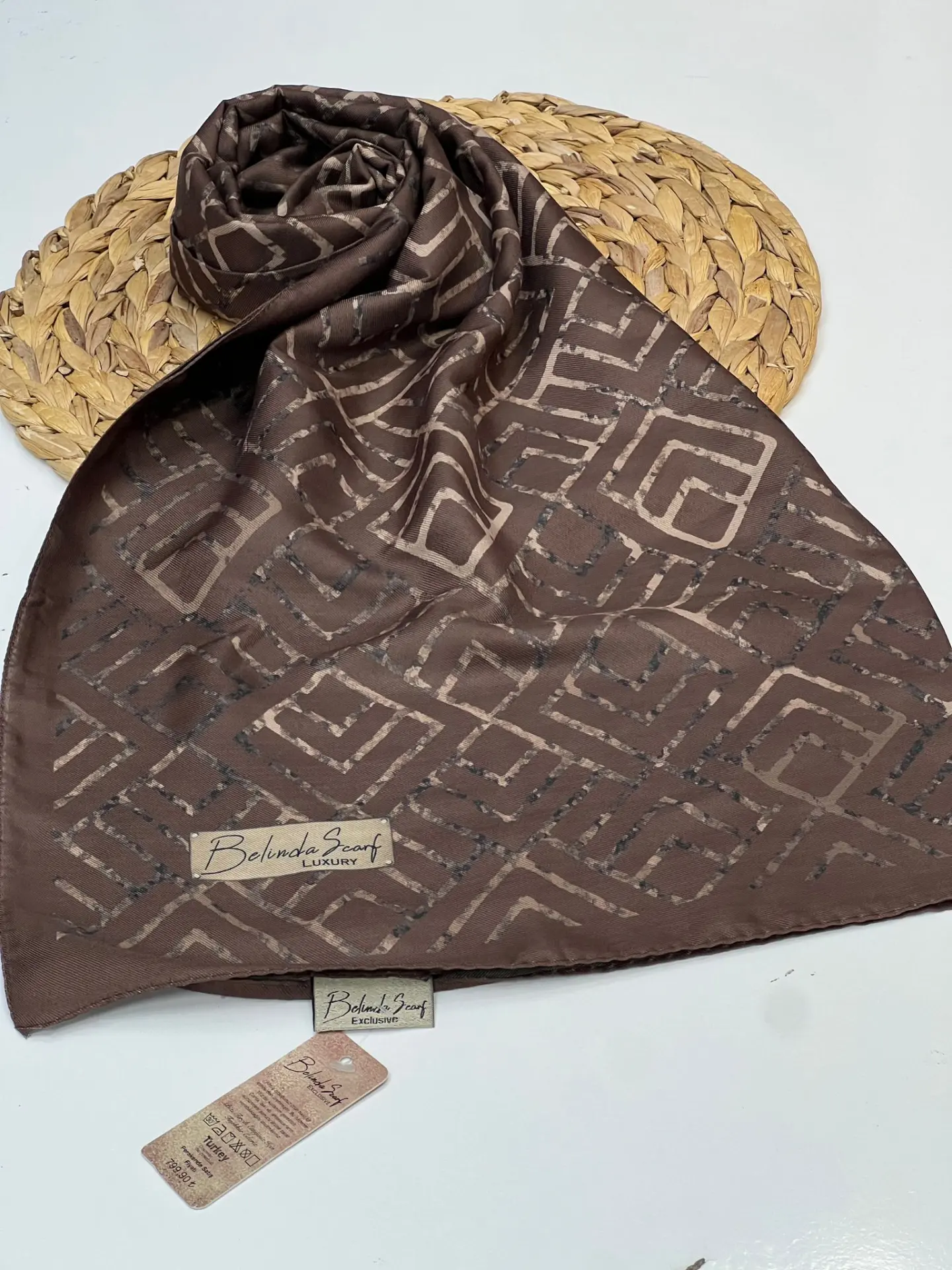 BELİNDA SOFT PAMUK ŞAL 1029 KAHVERENGİ