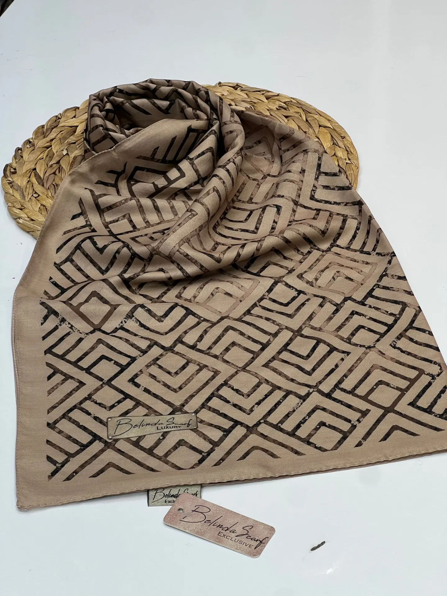BELİNDA SOFT PAMUK ŞAL 1029 KREM KAHVE