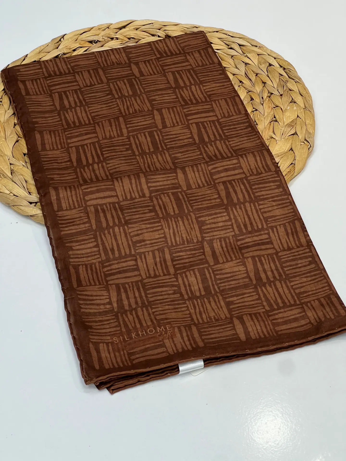SİLK HOME KİBRİT DESEN SOFT EŞARP 1036 ÇİKOLATA KAHVE