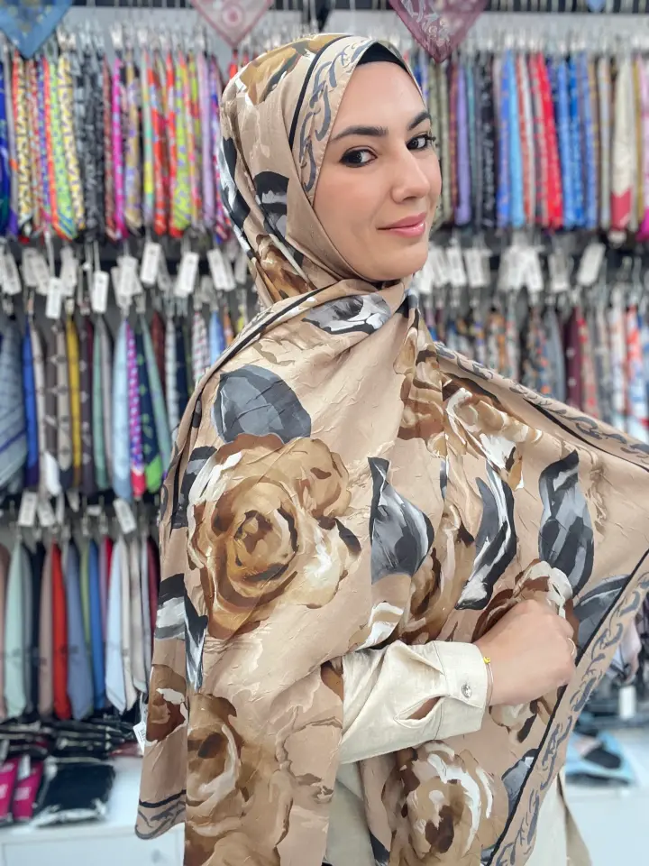 ÇİÇEK DESEN BAMBU KRAŞ ŞAL 2 SARI