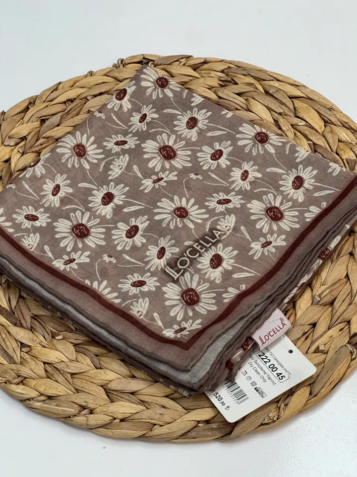 LOCELLA PAPATYA DESEN SOFT EŞARP 1031