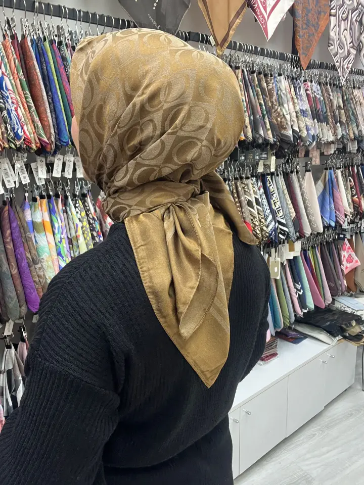 HALKA DESEN EŞARP VİSKON KUMAŞ 1038 YAĞ YEŞİL