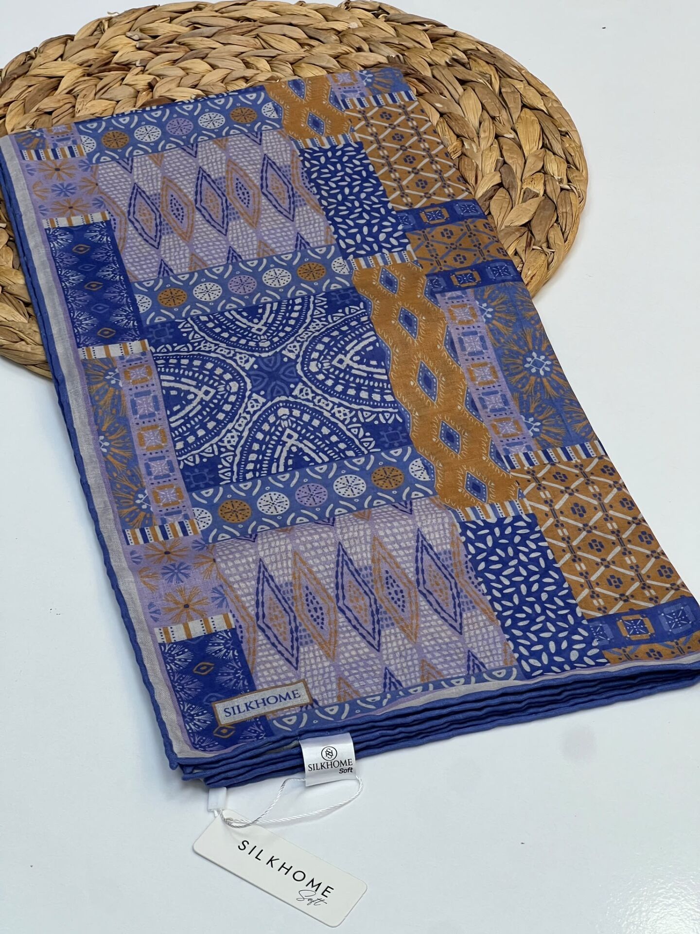 SİLK HOME SOFT PAMUK EŞARP 1159 İNDİGO