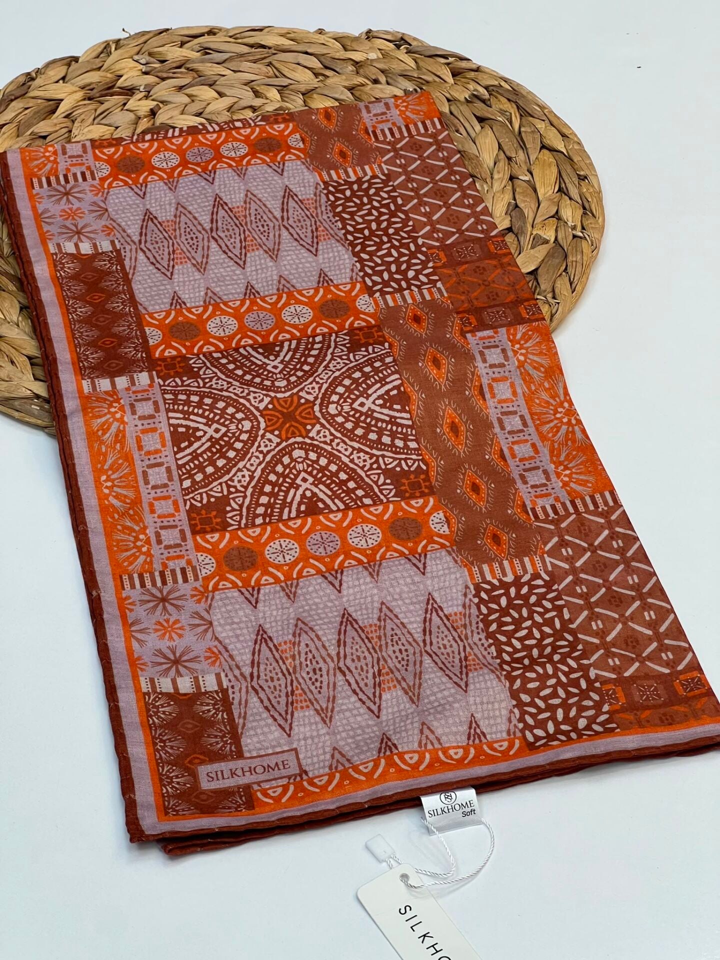 SİLK HOME SOFT PAMUK EŞARP 1159 KİREMİT