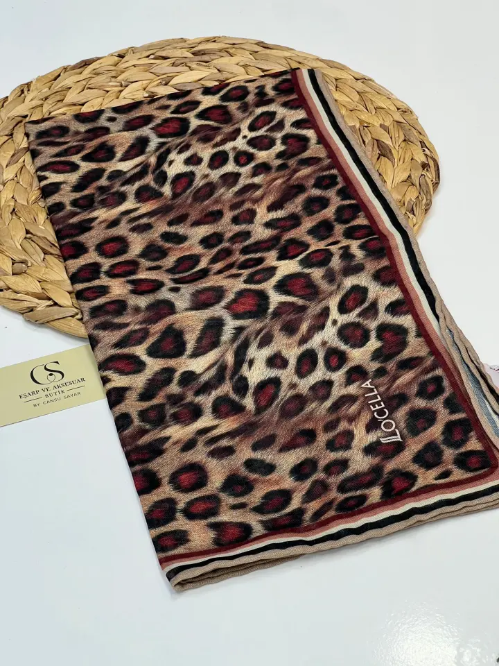 RENKLİ LEOPAR DESEN SOFT EŞARPLAR