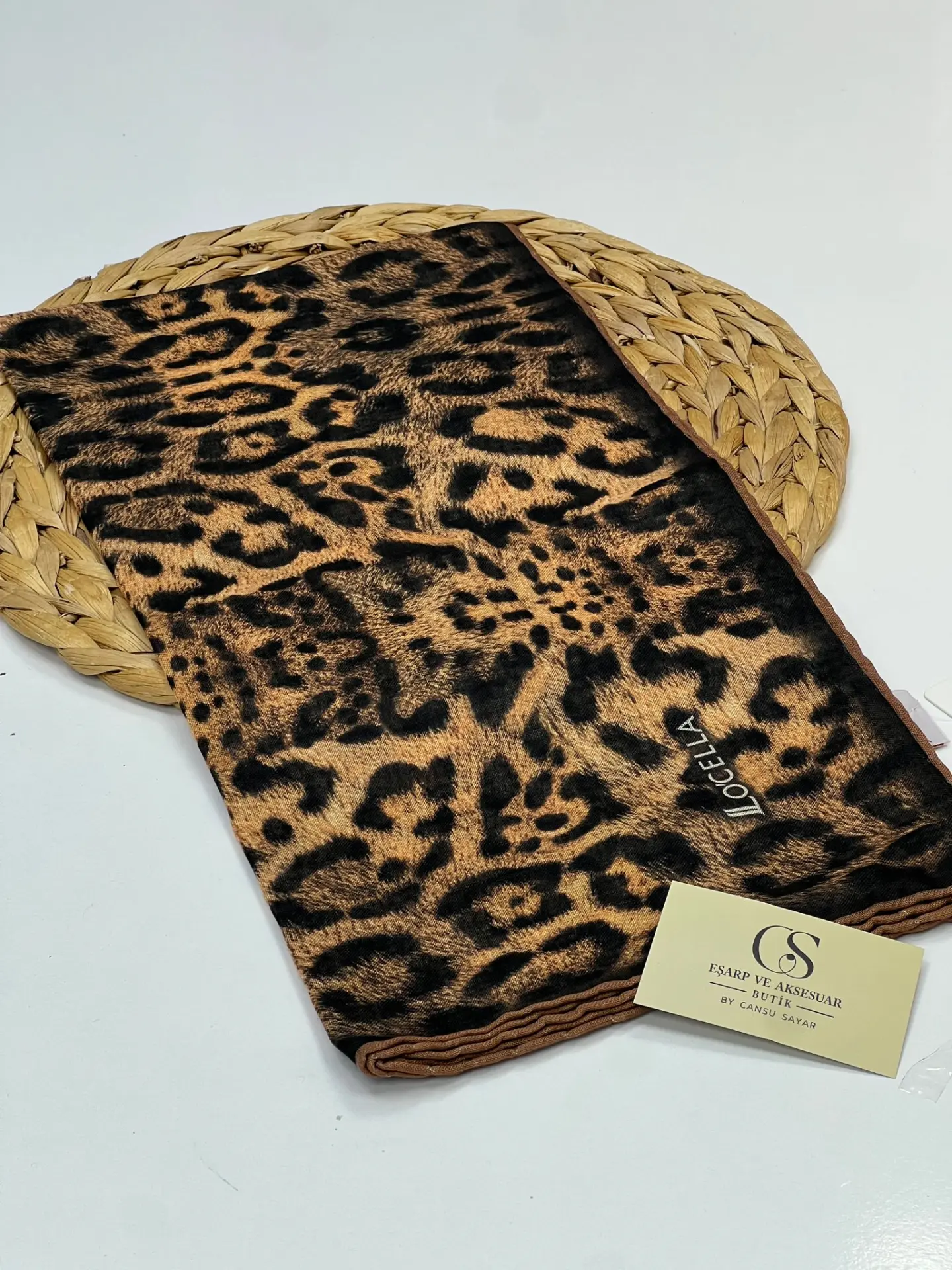 LOCELLA LEOPAR DESEN SOFT EŞARP
