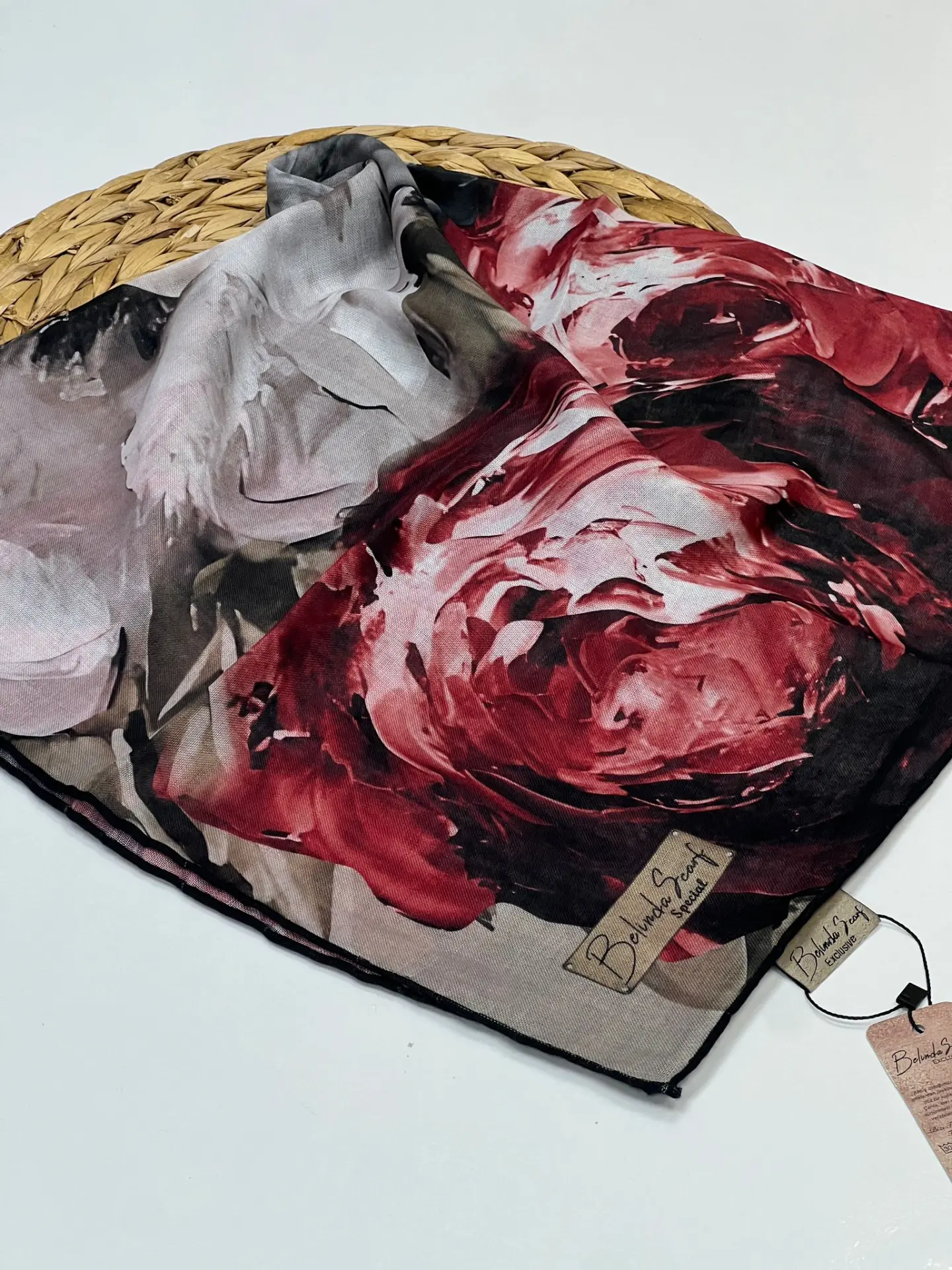 BÜYÜK GÜL DESEN SOFT EŞARP 1005