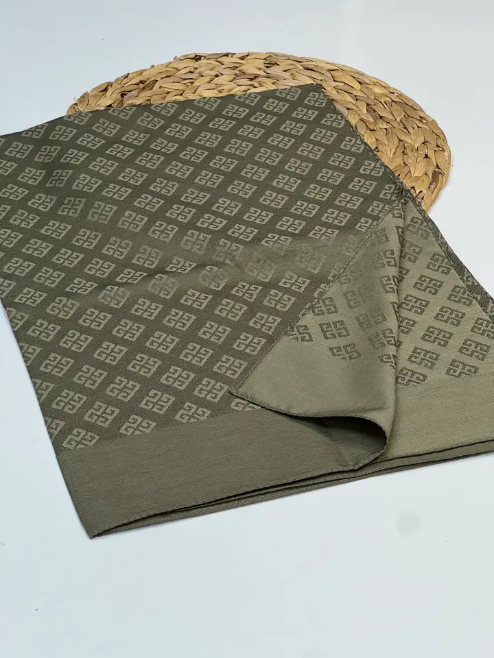 LYOCELL KUMAŞ ROYAL MONOGRAM DESEN ŞAL 1021