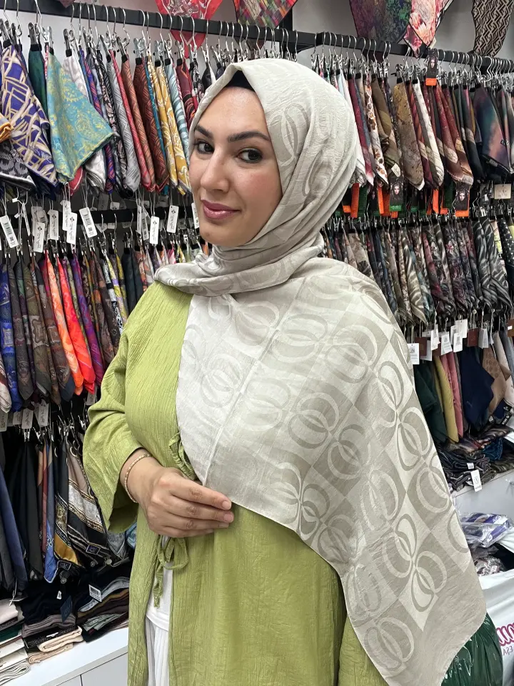 HALKA DESEN FLOŞLU ŞAL YAZLIK KUMAŞ 1058