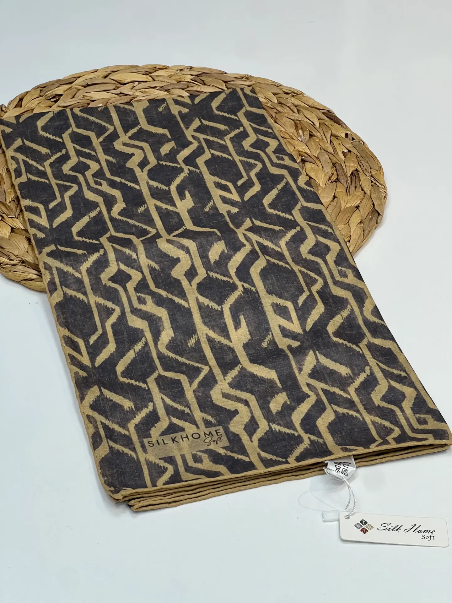 SİLK HOME SOFT PAMUK EŞARP 1049 ANTRASİT-SARI