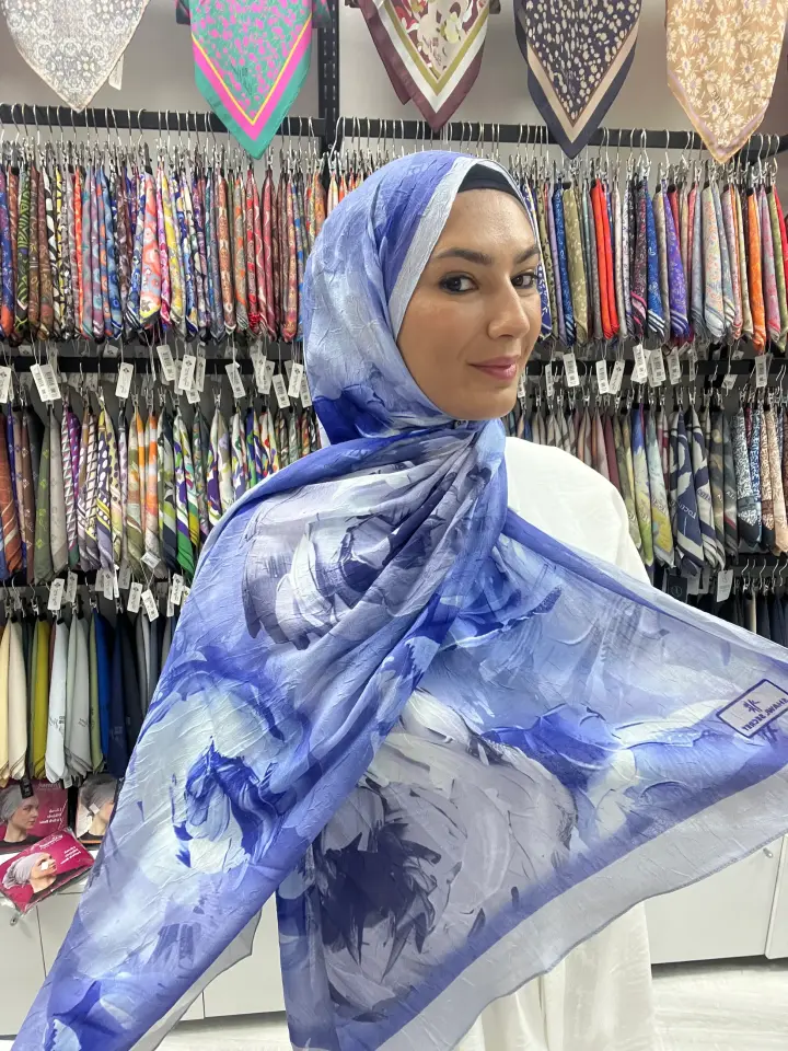 ÇİÇEK DESEN BAMBU KRAŞ ŞAL MODEL 11