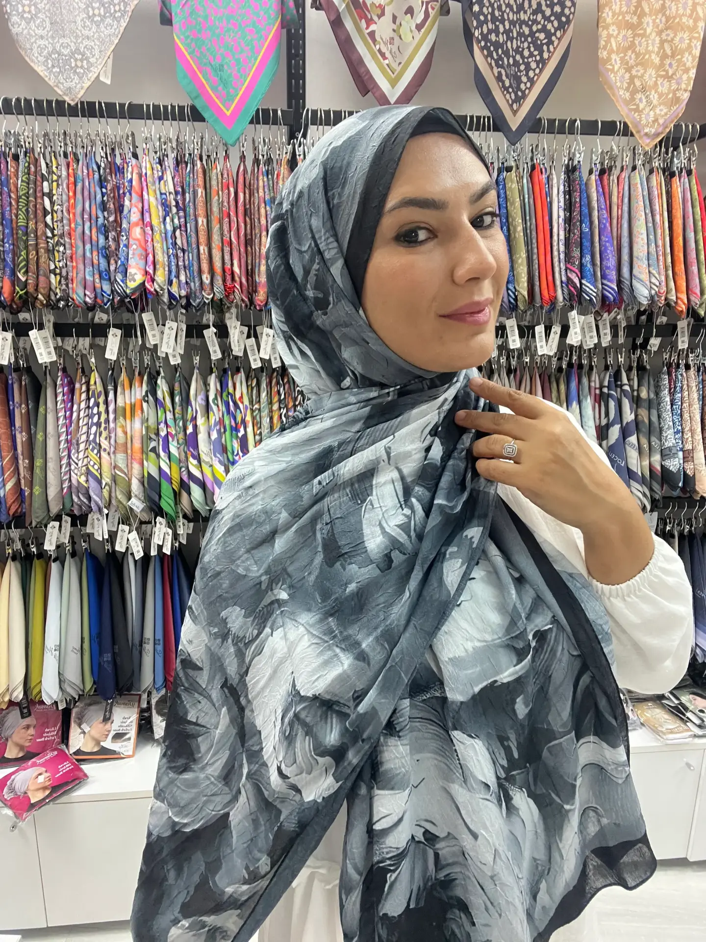 ÇİÇEK DESEN BAMBU KRAŞ ŞAL MODEL 14