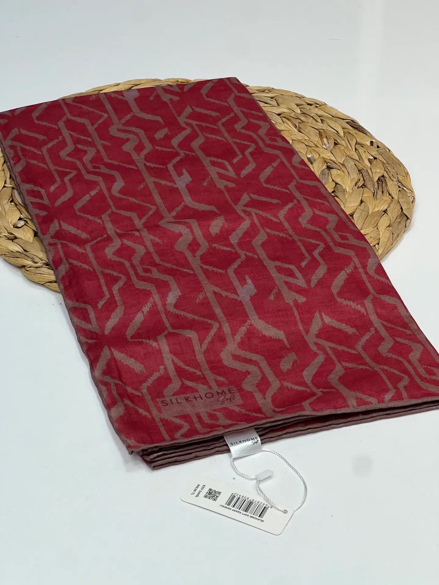 SİLK HOME SOFT PAMUK EŞARP 1049 GÜL KURUSU