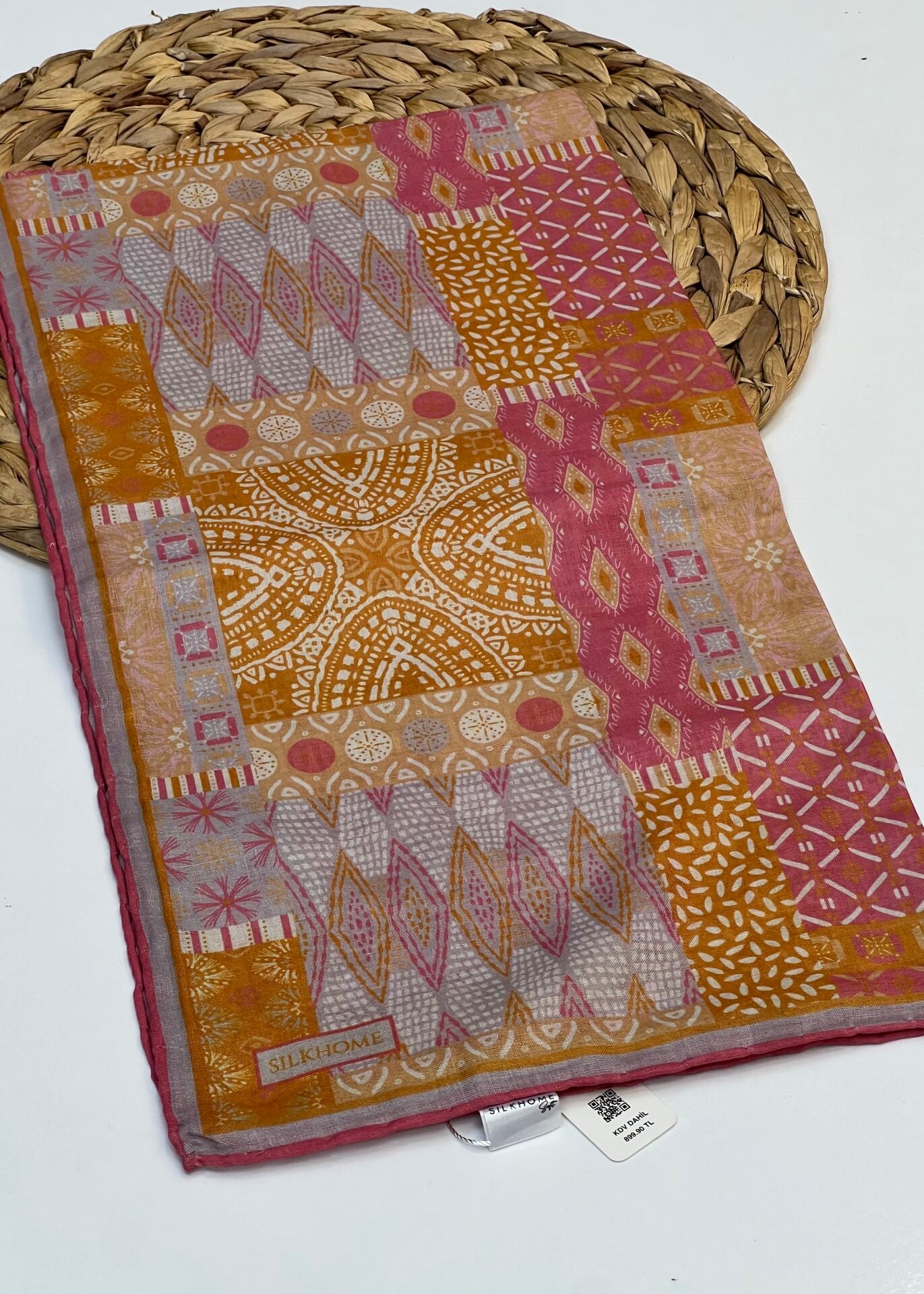 SİLK HOME SOFT PAMUK EŞARP 1163 PEMBE