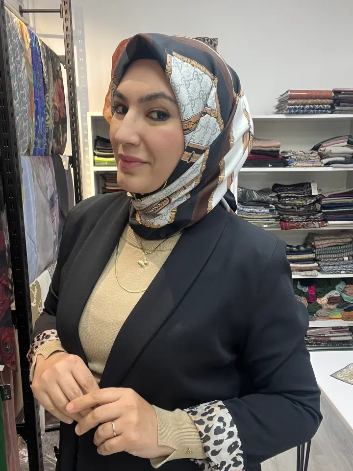 Gucci ithal twil eşarp 1052 GRİ