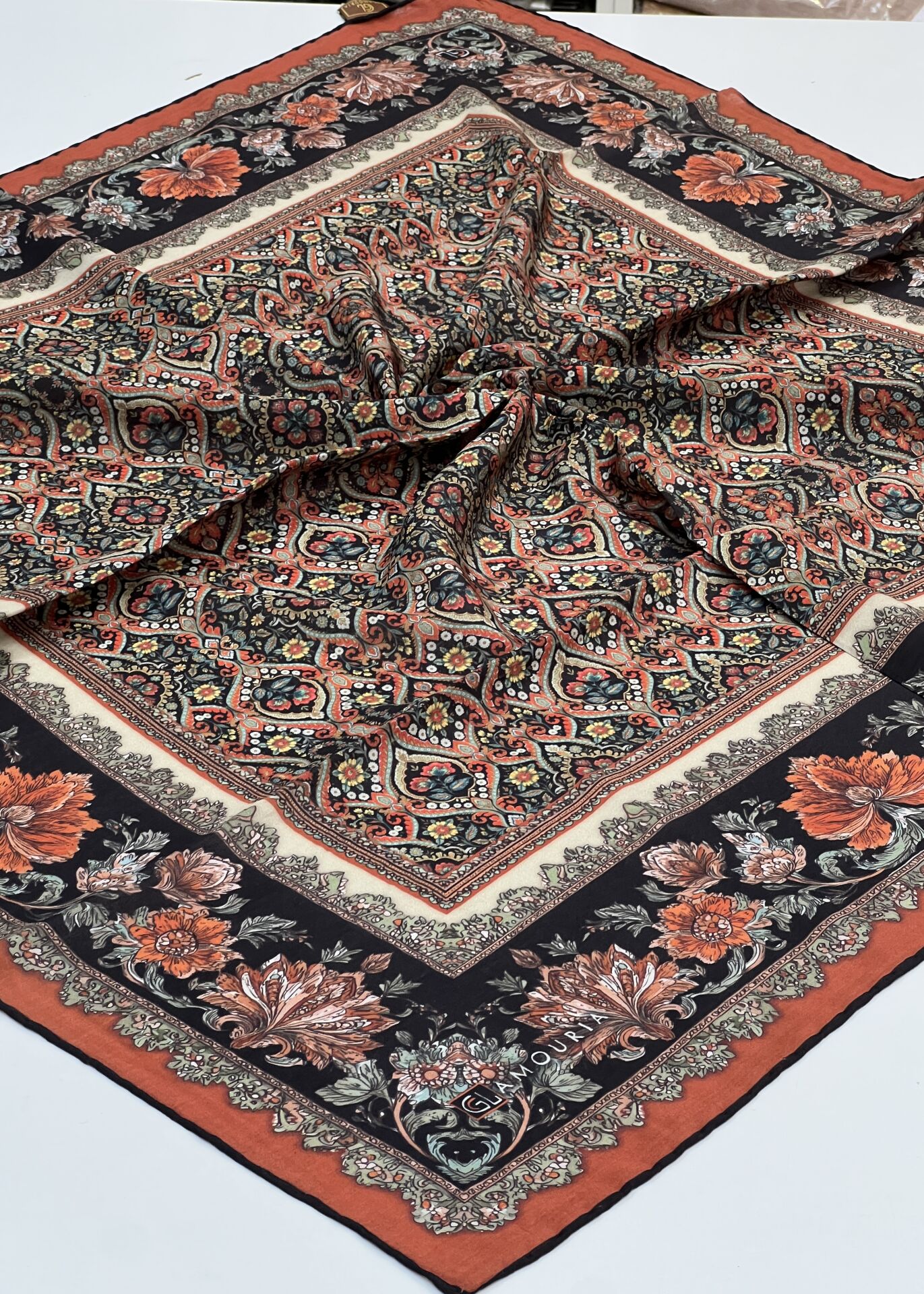 GLAMORİA BATİK SERİ TENSEL VİSKON EŞARP 1174 MODEL 8