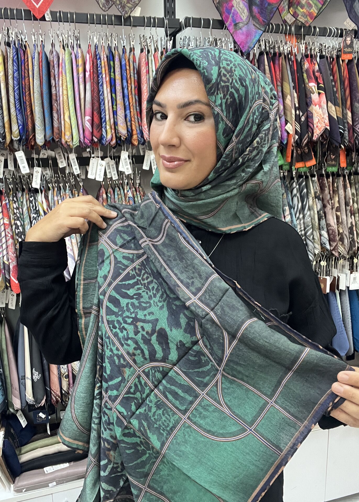 La Boutique yaz güz eşarp 1179 ZÜMRÜT YEŞİL